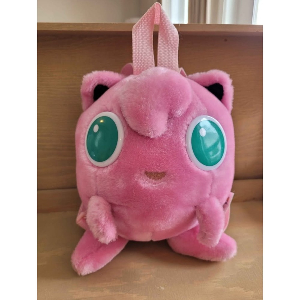 1999 Nintendo Pokemon Jigglypuff Plush Backpack Pink Backpack‎